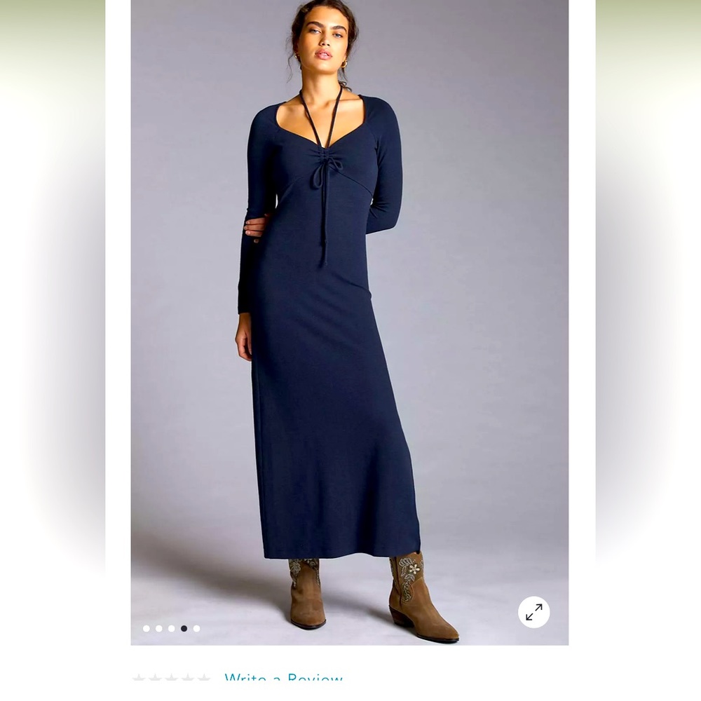 Anthropology front tie dress